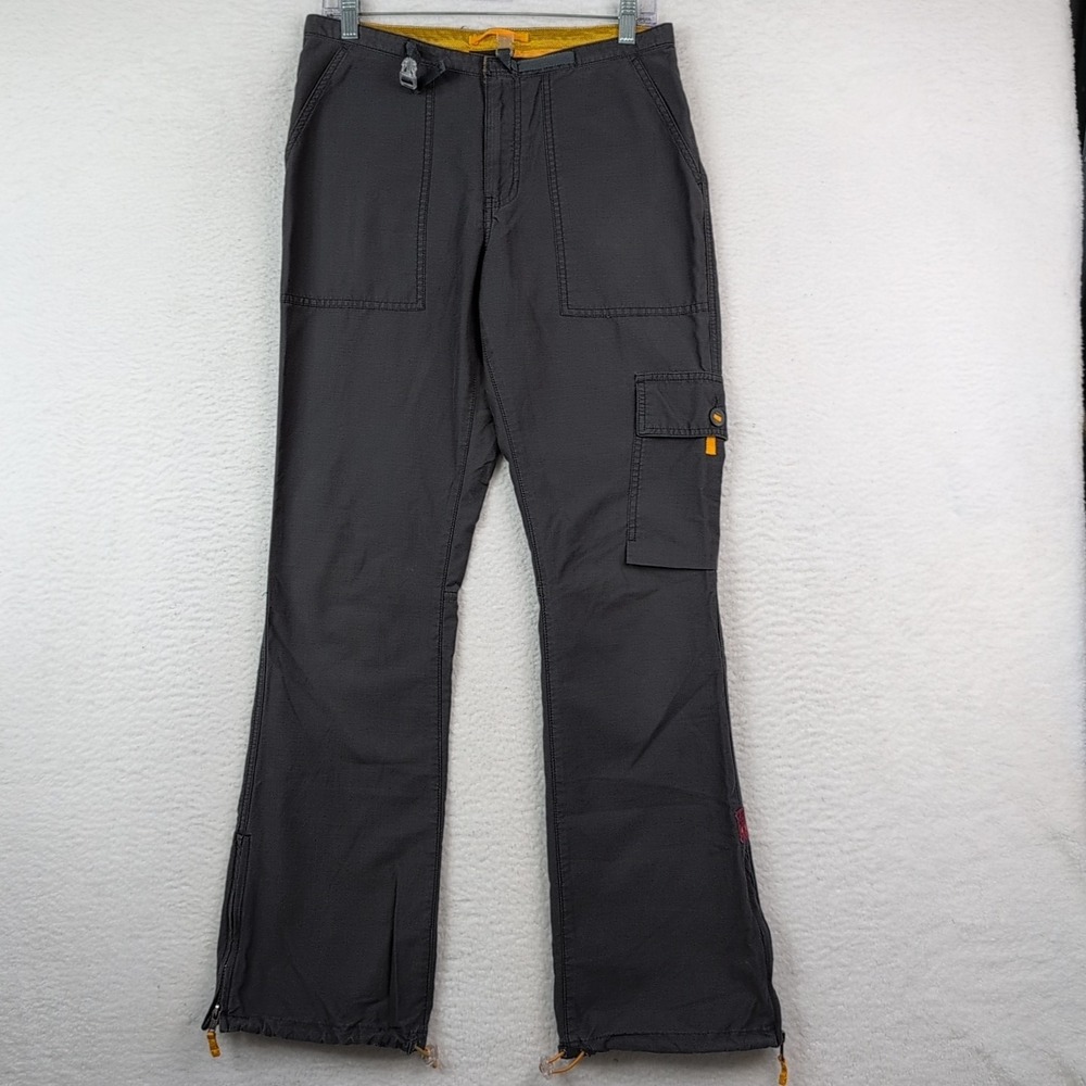 Y2K Abercrombie & Fitch Womens Military Cargo Pants Sz 6 Gray